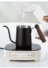 Caffettiera pour-over in acciaio inossidabile 304 con manico in legno e beccuccio lungo e sottile - Regalo per la preparazione del caffè filtro domestico/commerciale