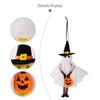 4PCS Halloween Hanging Pendant Pumpkin Black Cat Ghost Skull Horror Doll Ornament Outdoor Home Party Halloween Decoration