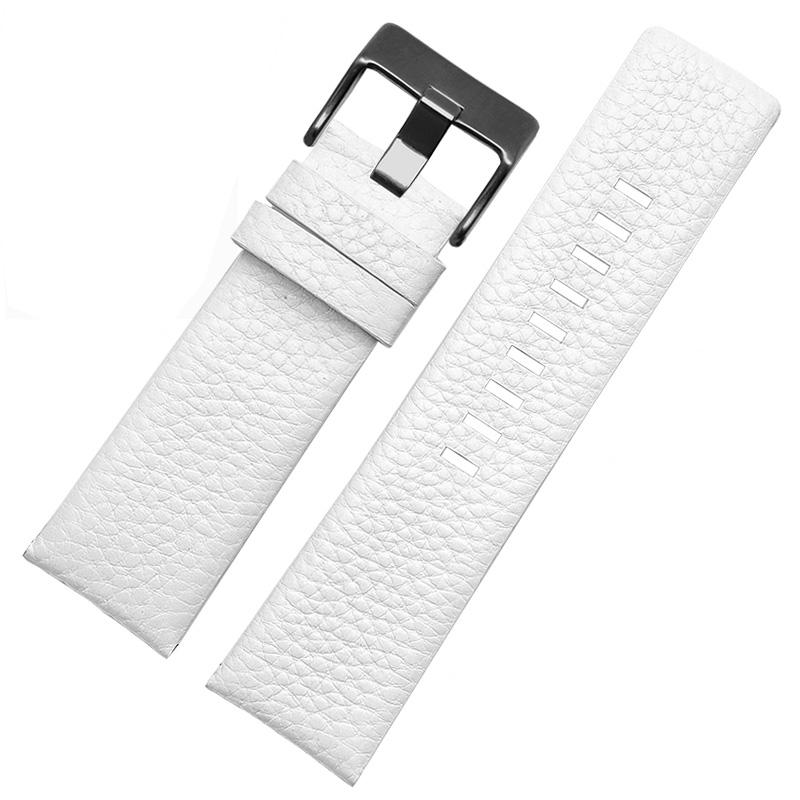 Genuine Leather Watchband for Diesel DZ1405 4323 4344 4427 7257 4283 Watches Pin Buckle Embossed bracelet 24 26 28mm Watch Strap