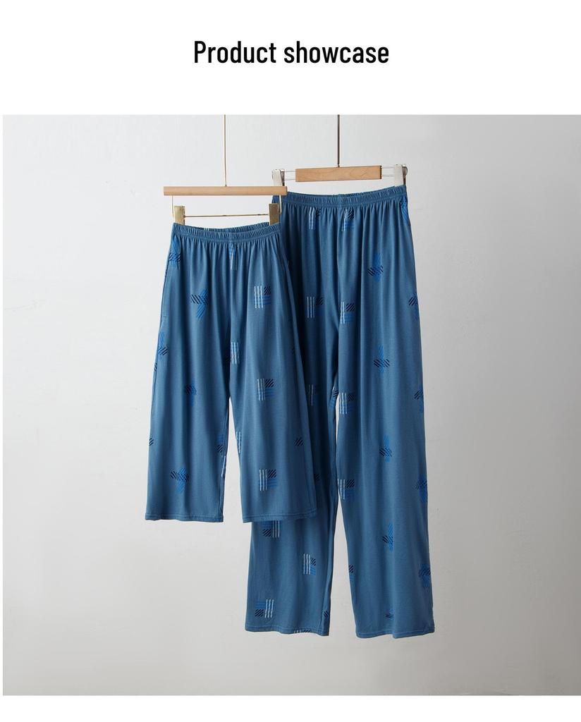Children's Summer Cotton Pajama Pants – Loose, Long Air Conditioning Pants for Teen Boys and Girls