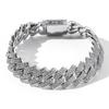 European-American Men's 14mm Zircon Cuban Chain Hip Hop Necklace