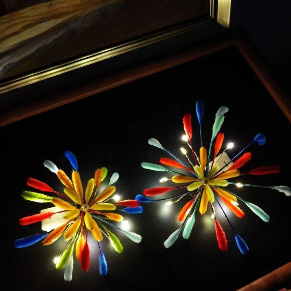 Lighting Glow Color Firework Strip Hair Clip Handmade Hair Clip Creative Gift Hair Accessories
