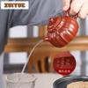 130ml Aesthetic Yixing Purple Clay Teapot Master Handmade Lotus Pot Raw Ore Zhu Mud Kettle Chinese Zisha Tea Set Collection Gift