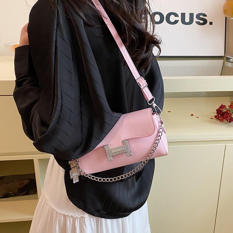 Pu Street Style Small Square Bag 2024 New Spring Fashion Shoulder Bag