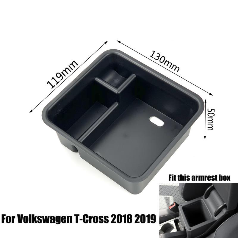 Car Armrest Storage Box For Volkswagen T-Cross T-ROC Golf Sportsvan SV Jetta MK6 GTI MK6 R20/Golf 6 Scirocco Teramont Atlas