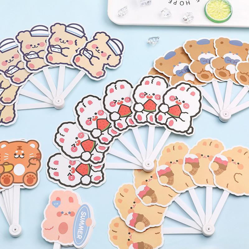 Cute Cartoon Mini Portable Alien Hand Shake Fan Cool Small Fan Summer Cooling Fan Gift