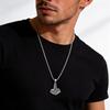 Retro Einzigartig Edelstahl Texturiert Hammer Anhänger Halskette für Männer, Punk Hip Hop Schmuck Zubehör Geschenke
