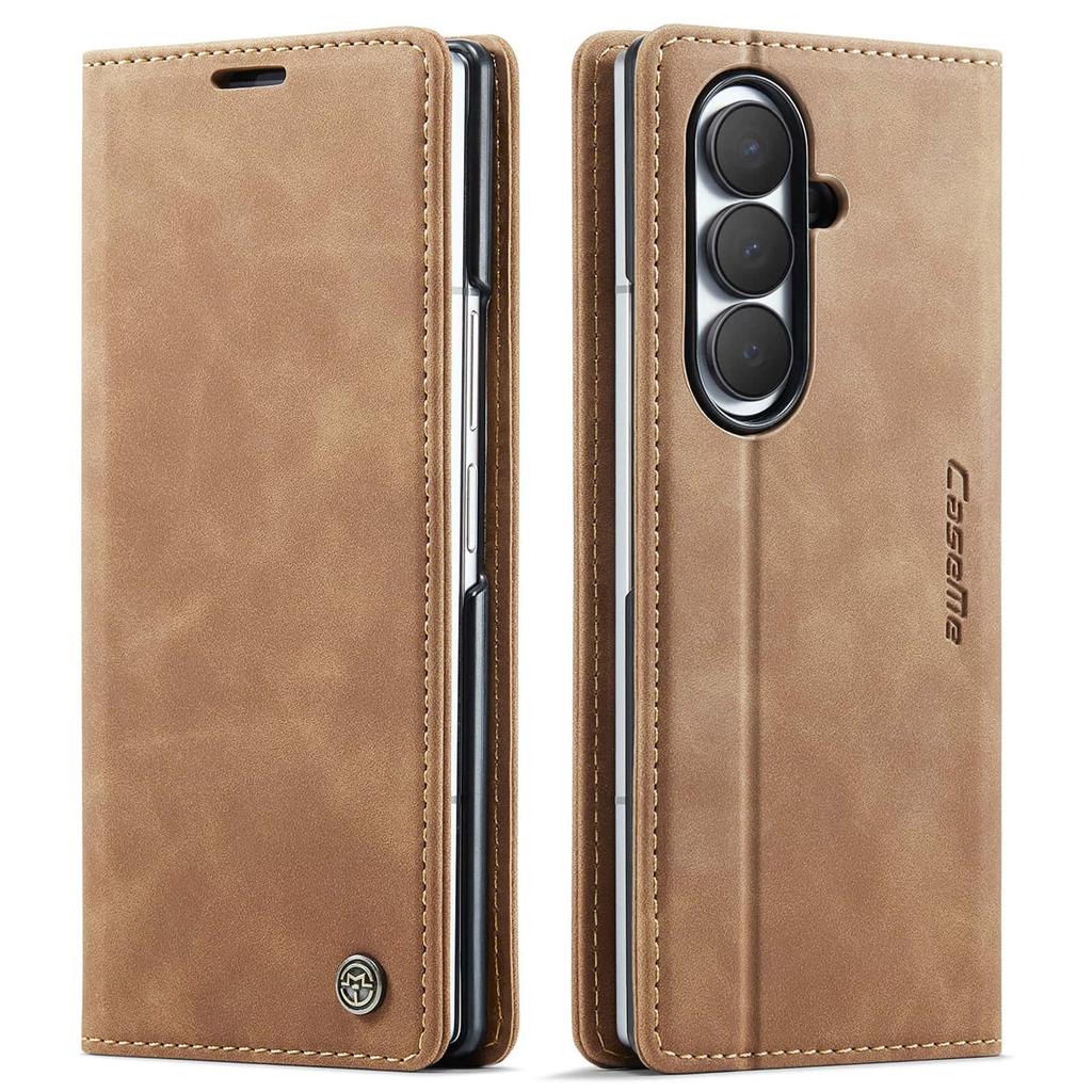 Leather Flip Wallet Case for Samsung Galaxy Z Fold 8 Ultra Magnetic Folio Card Holder Kickstand Shockproof TPU Protective Cover