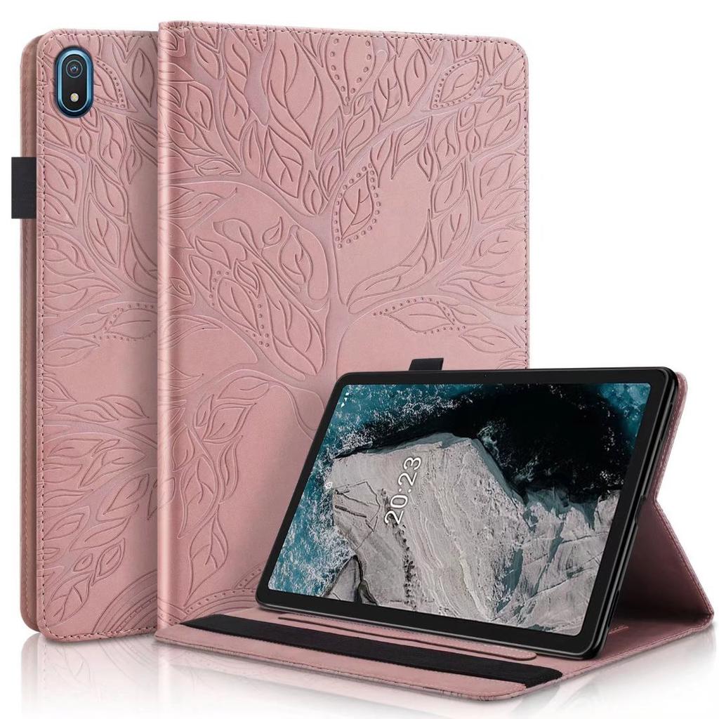 Applicable To Amazon Parper White7 E-book Leather Case Fire HD8 Tree of Life Embossed Card Leather