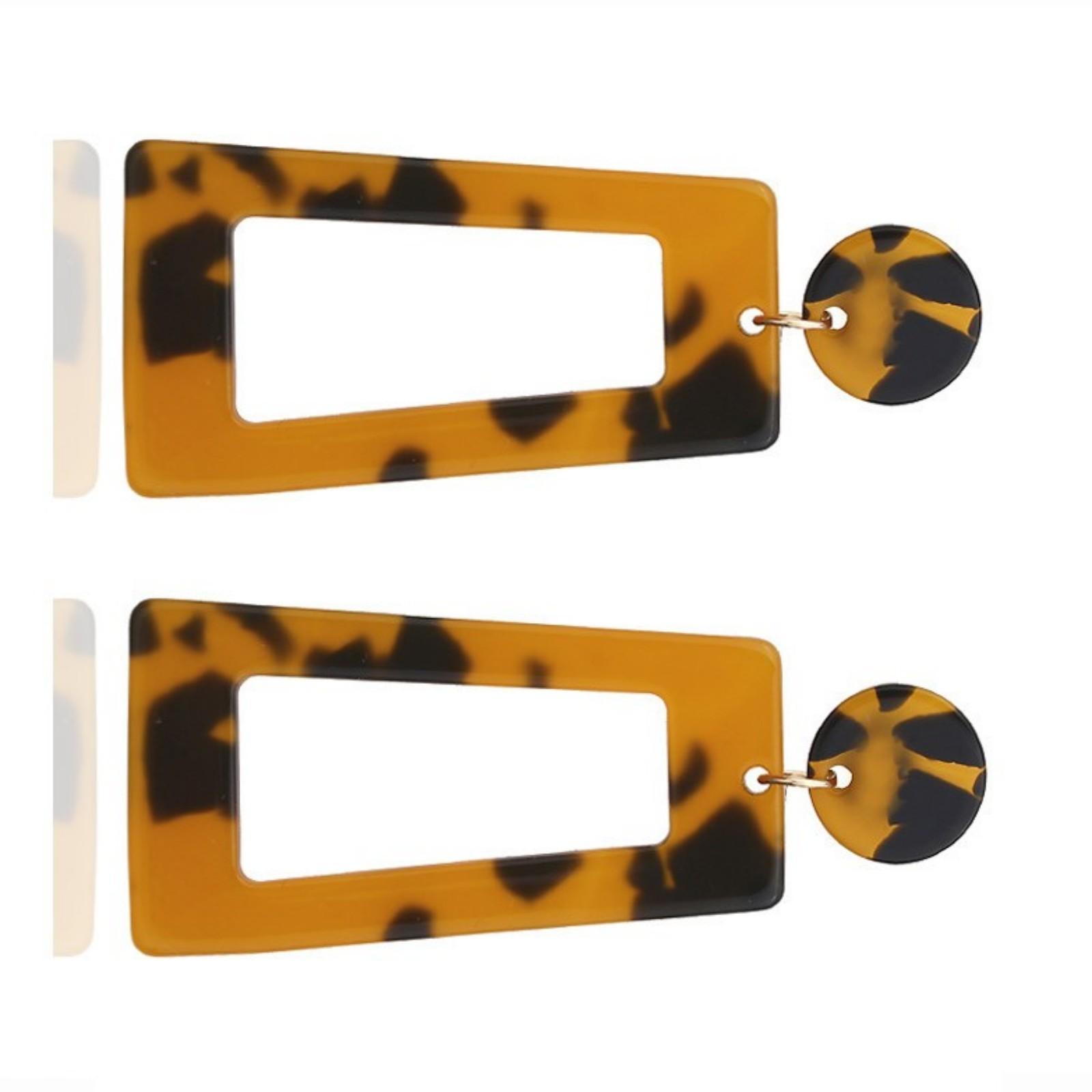 Unique Trapezoid Earrings Acetate Modern Earrings Party Accessory Earrings Perfect for Daily Party Various Occasion