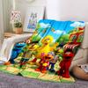 Sesame Street Theme Printed Blanket - Perfect for Couch, Bed, Travel & Outdoor Use | Machine Washable, Cozy & Durable.