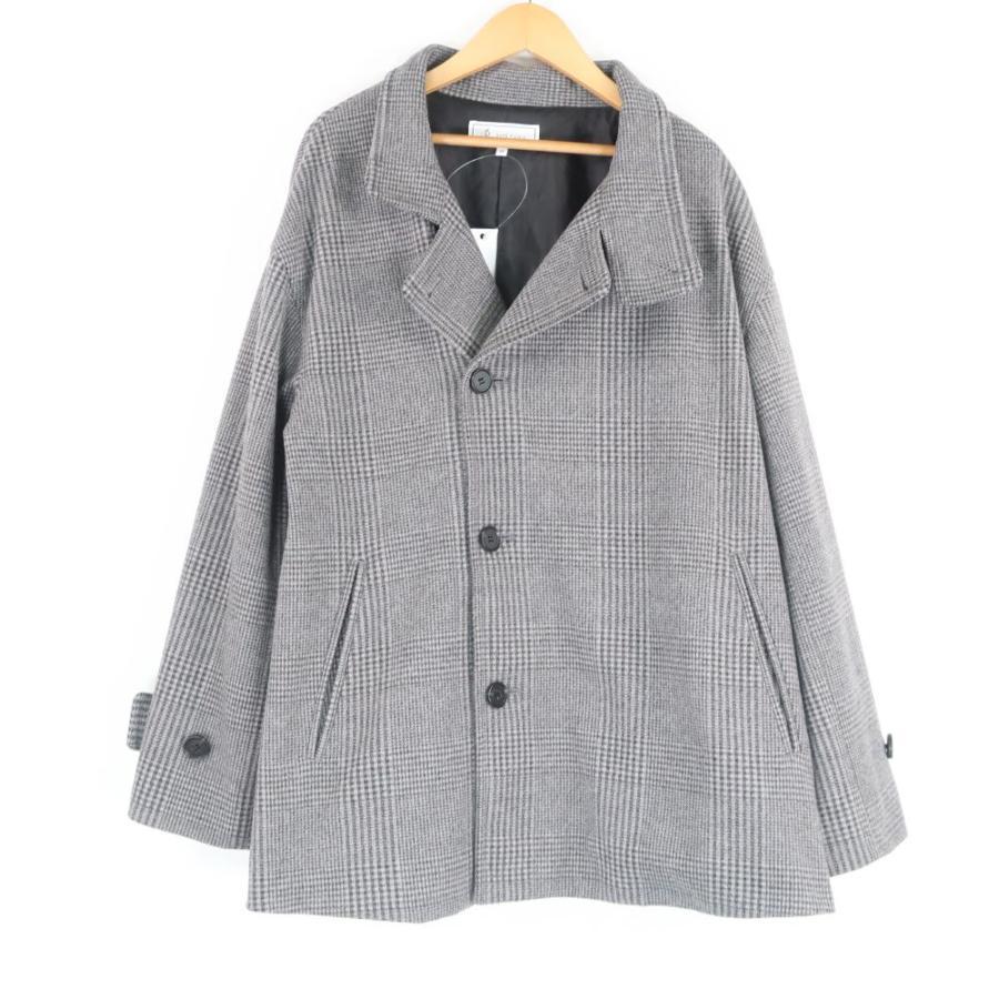 Good Condition ROPE PICNIC GDL53040 Jersey Melton Coat 38 100% Polyester Midi Length Stand Collar Women s AK74B-4
