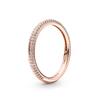 New 925 Silver Sparkling Bow Double Hearted Zircon Ring for Women DIY High Quality Wedding Jewelry Gifts