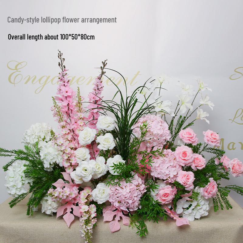 Mori Style Artificial Wedding Floral Aisle Decoration