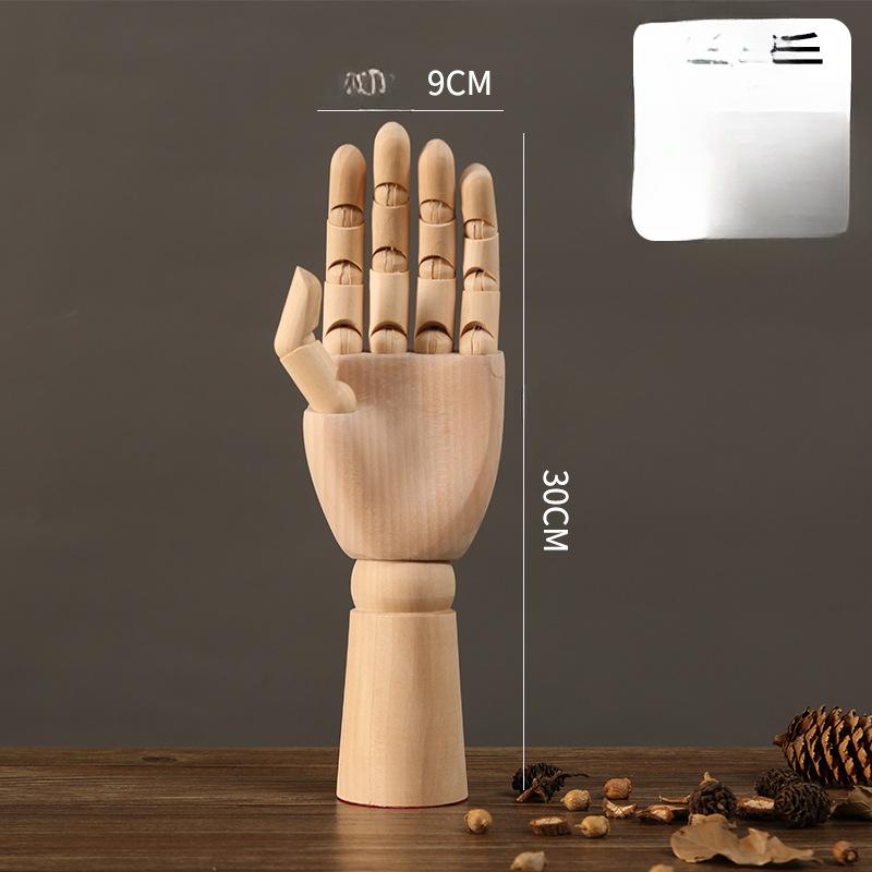 Figure Sketch Model Joints Can Be Moved Art Cartoon Sketch Human Figure Model Wooden Hand Tabletop Decoration