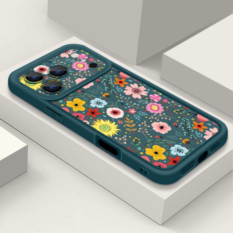 White Flower Pattern Case For iPhone 17 Pro Max Shockproof Soft Silicone Bumper Cover For iPhone 16 15 Pro Max 14 13 11 16E 17E