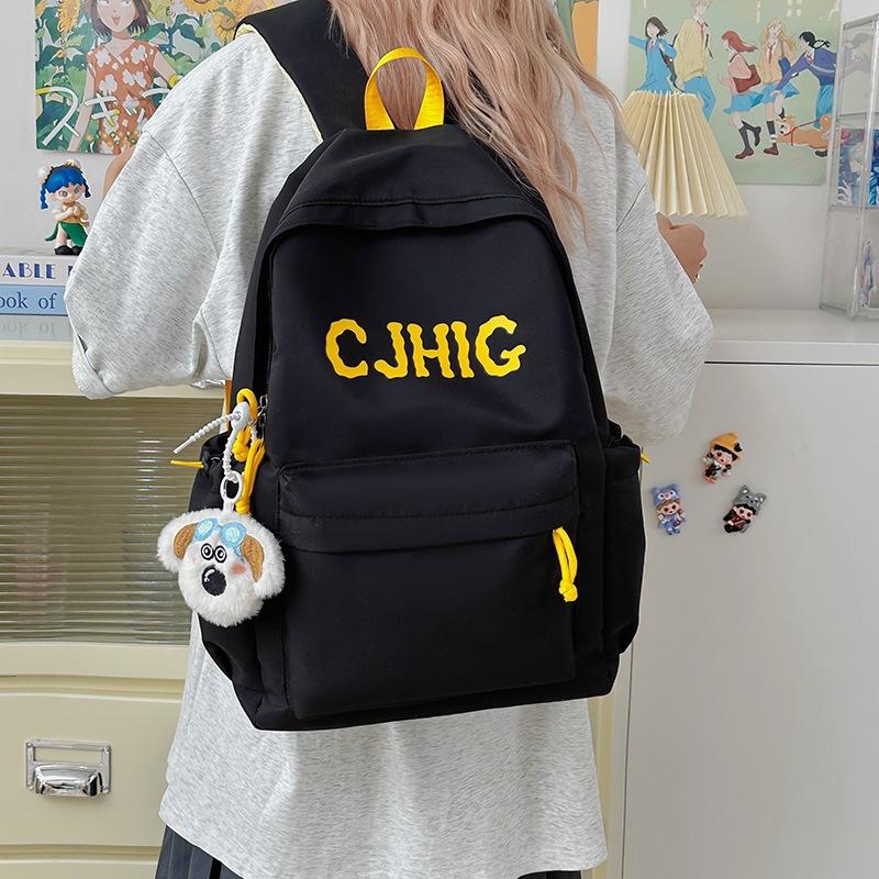 Junior High School Girls Japanese Ins Casual Large Capacity Backpack Female College Students Versatile School Bag Travel Lightweight Backpack