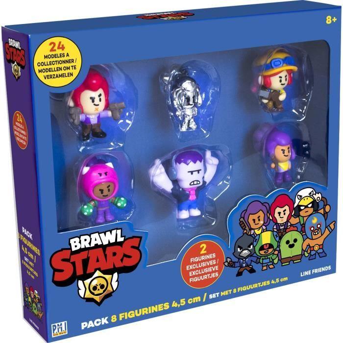 Figurines Brawl Stars - Pack de 8 - 4.5 cm - Collection Lansay