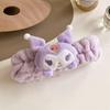 Cute Cinnamoroll High-Elasticity Headband for Women: Perfect for Face Masks, Makeup, and Hair Accessories, with Plush Wristband.