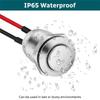 AEE4-6Pcs Pressure Switches,12 Mm Momentary Pressure Switch, Metal Waterproof Button, Protruding Pressure Switch With Wire
