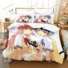 Anime Kawaii Waiting in The Summer Bedding Set Boys Girls Twin Queen Size Duvet Cover Pillowcase Bed Kids Adult Home Textile
