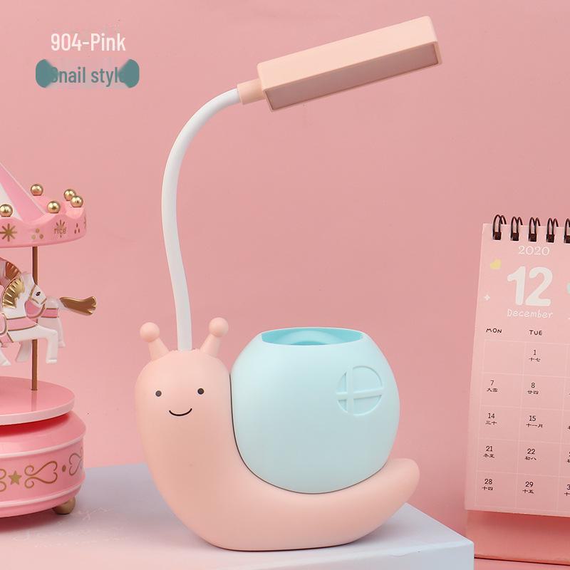 Lampă de birou pliabilă USB cu LED - Lumină de noapte pentru protecția ochilor animalelor din desene animate pentru copii, studiu, noptieră și cadou de Crăciun