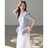 TERRE BLEUE Women's 2026 Summer Breathable T-shirt & A-line Skirt Set
