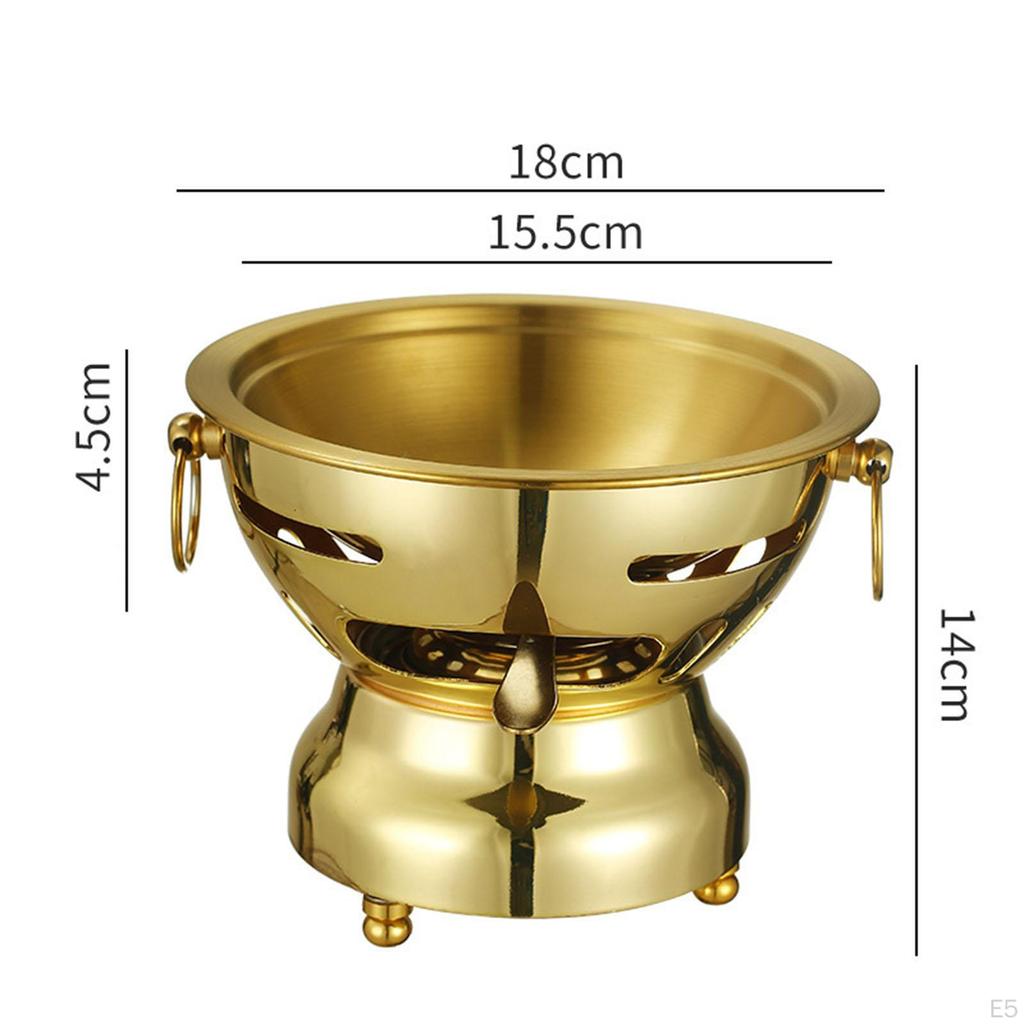 Shabu Pot Camping Cooker Stew Cookware Sturdy Portable Buffet Pots for Family