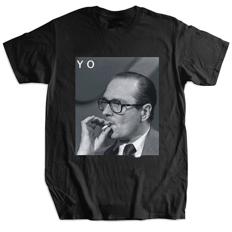 

Men Tshirt Harajuku Retro T Shirt Jacques Chirac - Yo Rap Hip Hop Fumer Paris Mode Fashion France Men Clothing Camisetas - Me... 5XL різнокольоровий