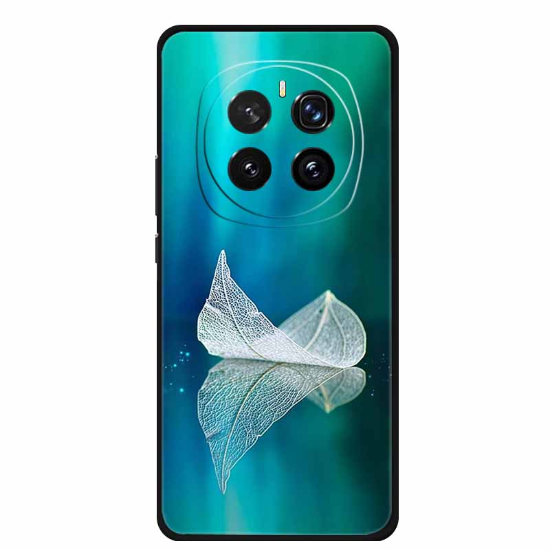 For Honor Magic 7 Case 7Pro Painted Cat Colorful Soft Edge Silicone Black Bumper For Honor Magic7 Pro Back Cover Magic7 5G Para