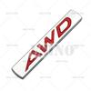Car Styling 3D AWD Metal Chrome Zinc Alloy Emblem Car Body Badge Sticker Auto Accessory for Mazda 3 CX-3 CX-5 RX-8 RX-5
