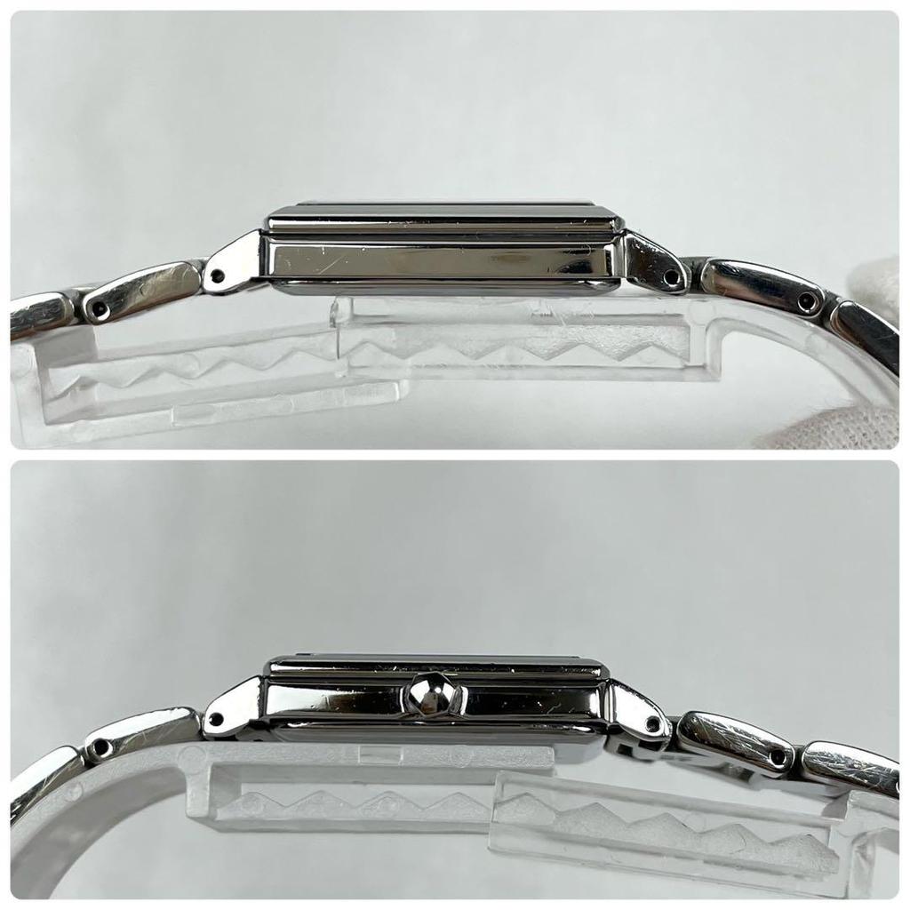 [USED] Working/Battery SEIKO Lucia 8P Diamond Watch Square Genuine Strap