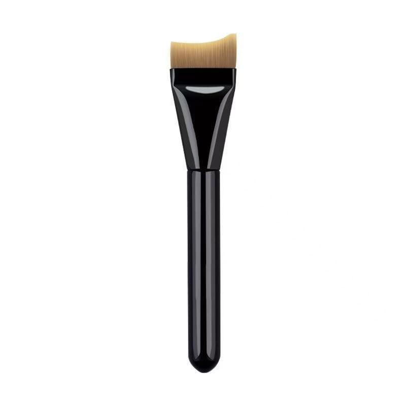 1Pcs Ultra-Fine Hypoallergenic Nylon Bristle Top Flat Arc Foundation Brush Perfect For Face Contouring Foundation Makeup Brushes A1
