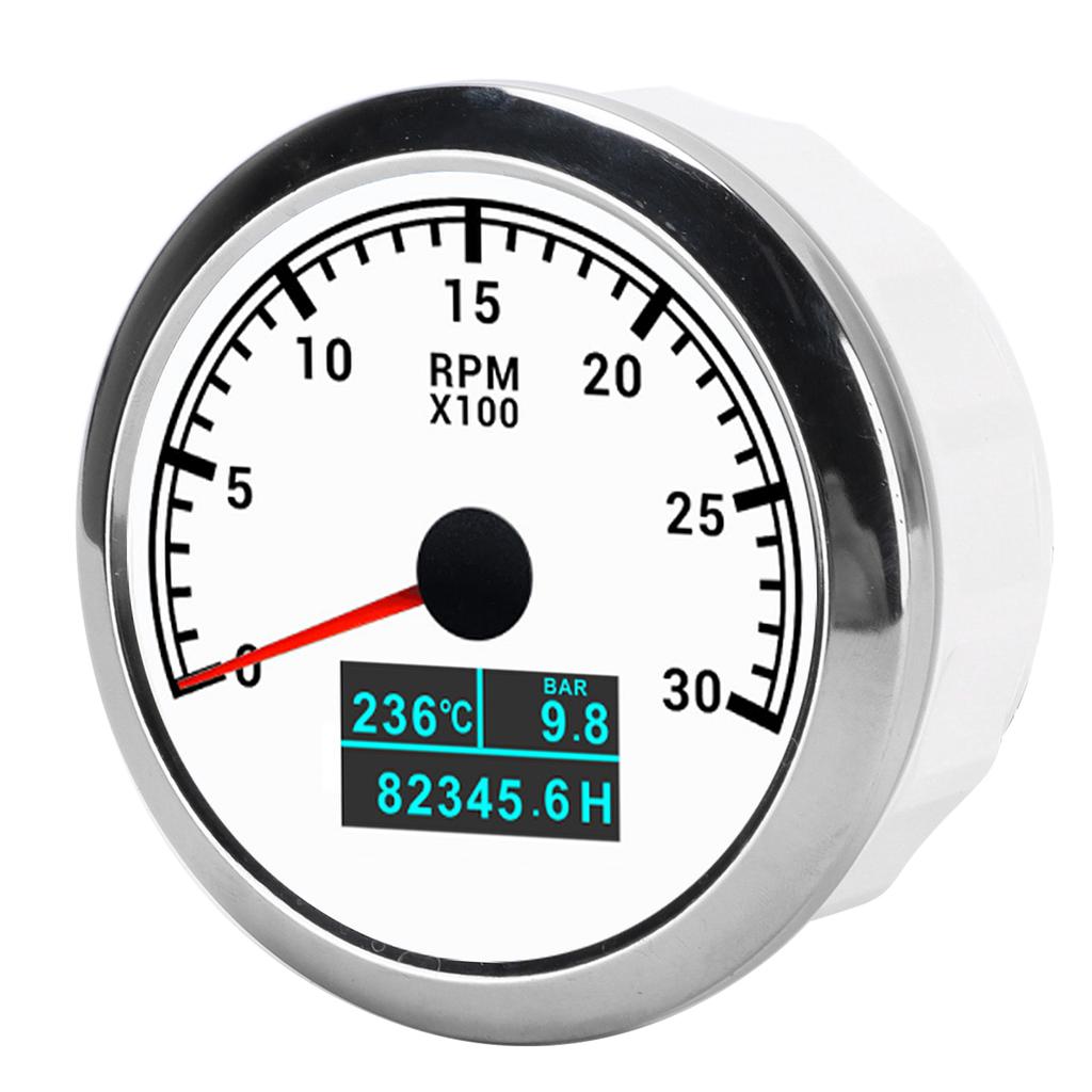 Pointer Tachometer Waterproof 3 In 1 Multifunctional for Car Modification Automobile Boats