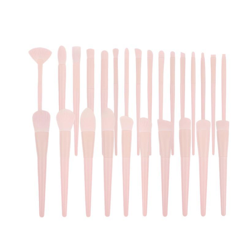 26-Piece Professional Pink Makeup Brush Set: Powder, Eyeshadow & Detail Brushes
