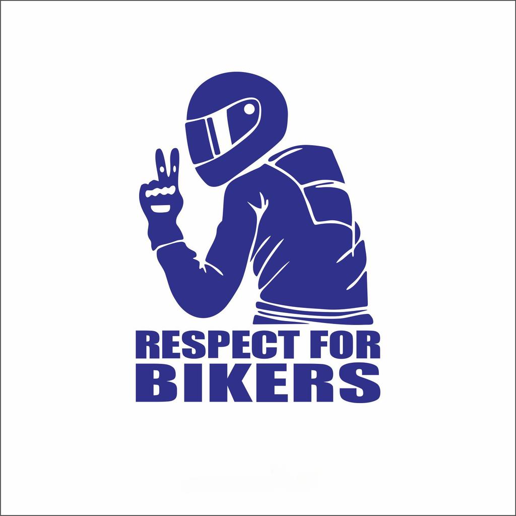 1Pc Respect Biker Sticker For On Car Motorcycle Vinyl 3D Decals Motorcycle Vinyl 3D Decals And Decals Premium Durable
