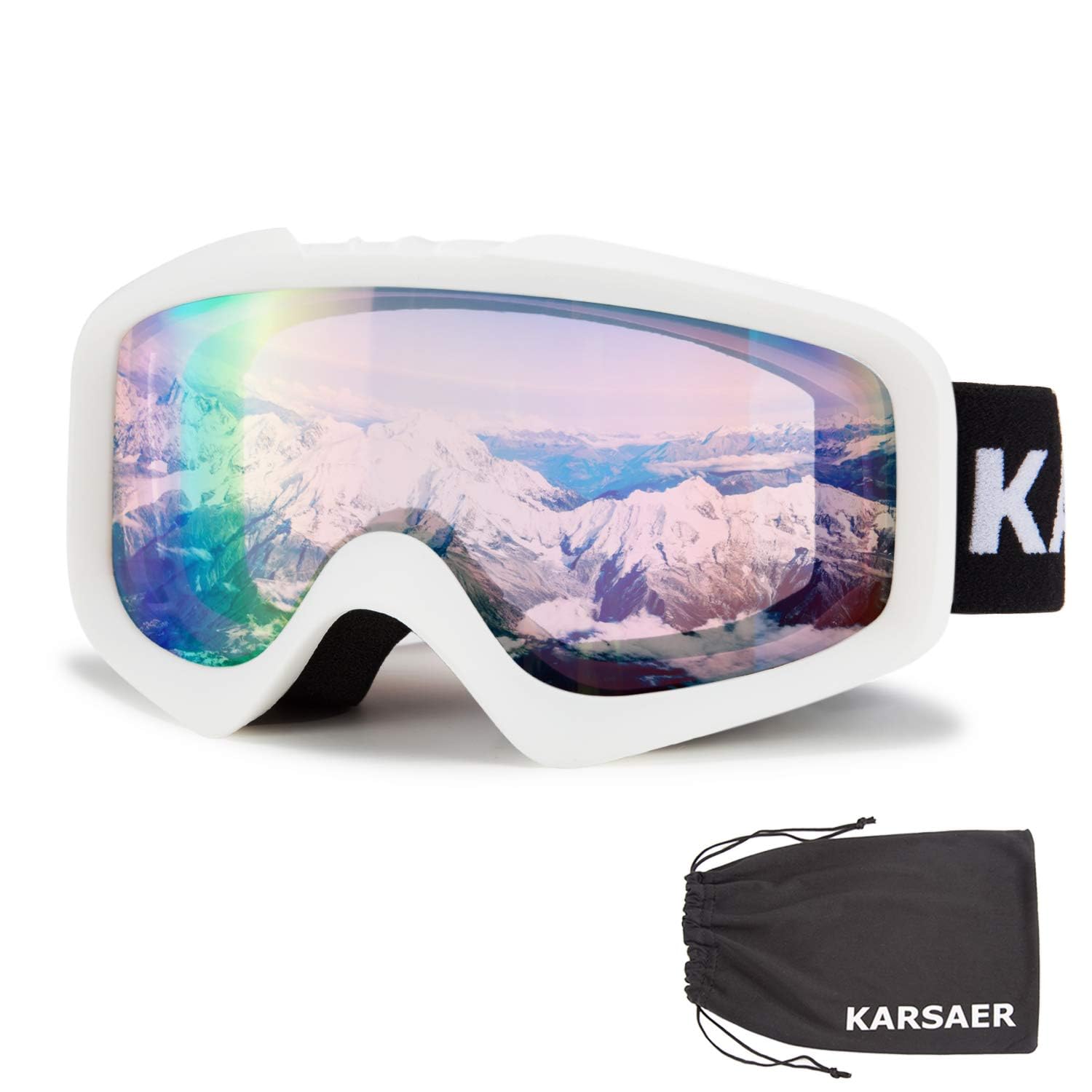 

Karsaer Очки для сноуборда и лыж UV-очки Горнолыжная маска Снег и Лыжи Легкие и Ударопрочные Жесткие B7012 Женские очки, Совместимые, Ветрозащитные, розовый