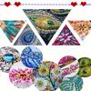Acrylic Wood Diamond Painting Tabletop Vase Ornaments Kit 5D DIY Diamond Painting Desk Ornament Flower Vase