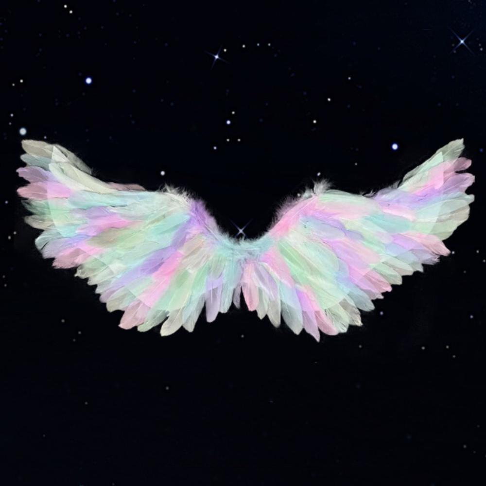 Beautiful Angel Feather Wings Christmas Decor Lightweight Black White Red Feather DIY Costume Dressing Up Party Decoration