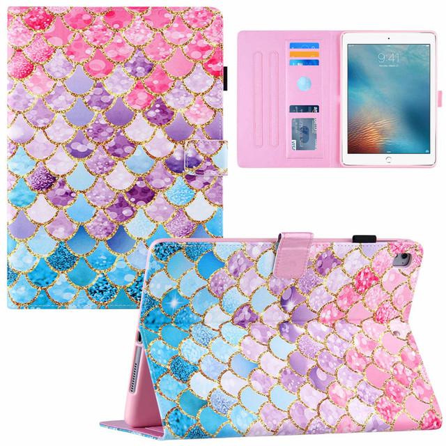 Tablet Case For IPad 9 7 2018 2017 5th 6th Generation Air 2 5 6 Case A1822 A1475 Cute Marble Flower Painted Soft Silicone For IPad 9.7 Case