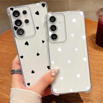 Kleine Liefde Hart Patroon Telefoonhoesje Voor Samsung Galaxy S26 S25 S24 S23 Ultra S22 Plus S21 S24 S25 FE Transparant Schokbestendig Zacht Hoesje
