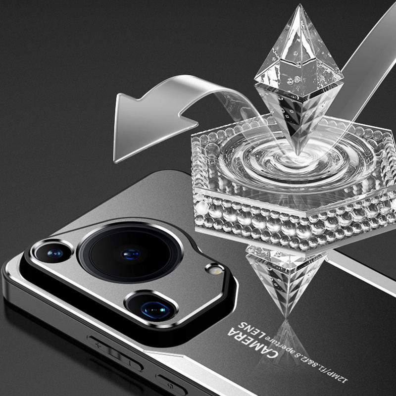 For Huawei Pura 70 Ultra Metal Phone Case Aluminum Alloy+PC+TPU Hybrid Back Cover