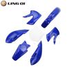 KLX110 Motorcycle Parts Dirt Bike Plastic Fairing Fender Kit and Number Plate  For KLX 110 KX65 DRZ110 RM65