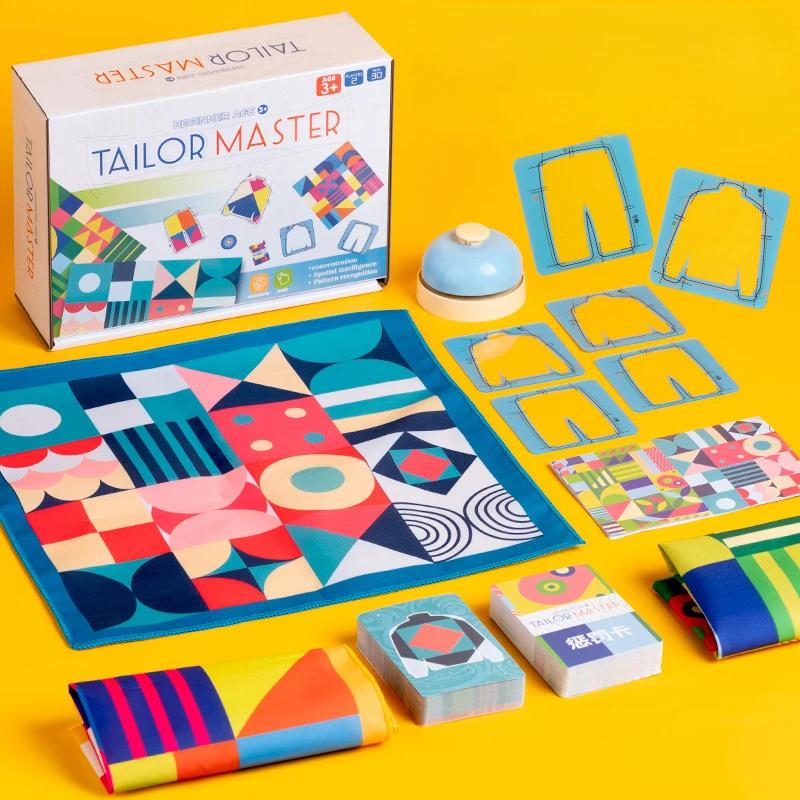 Tailor Master Battle Game Kids Toy Color Shape Matching Logical Thinking Board Games Interactive Montessori Educational Toys