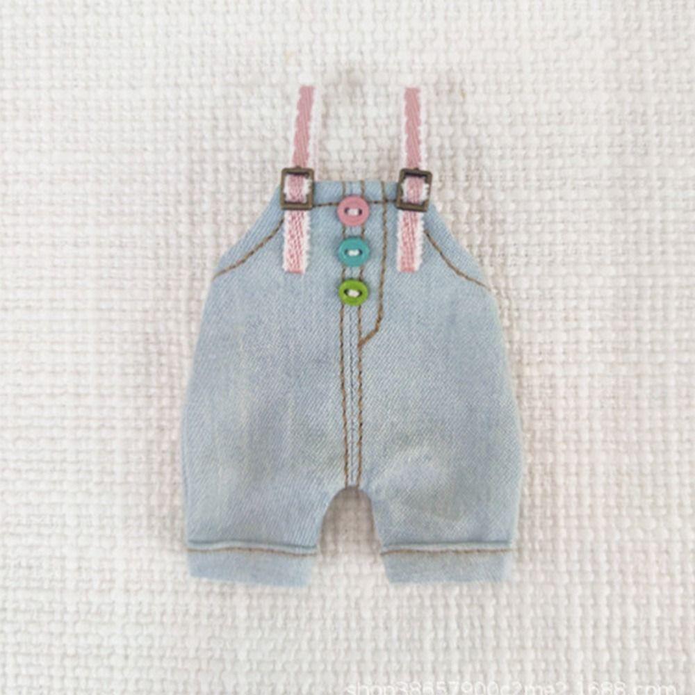 Toys Accessories for Obitsu11 Doll Fashion Overalls Denim Pants Doll Clothes Pants T-shirt Suits