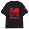 Kodak Summer Brand Men T-shirt Cotton Solid Color Daily Graphic Print Casual Breathable Short Sleeve Top Tees Women Clothing