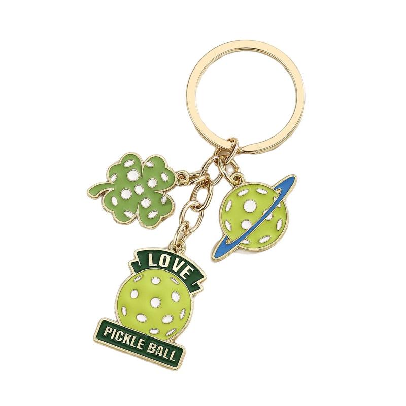 Pickleball Bag Tag Keyring Selling English Pickball Pendant For Party Hoilday Handbag Birthday Gift Car Keychain Accessories