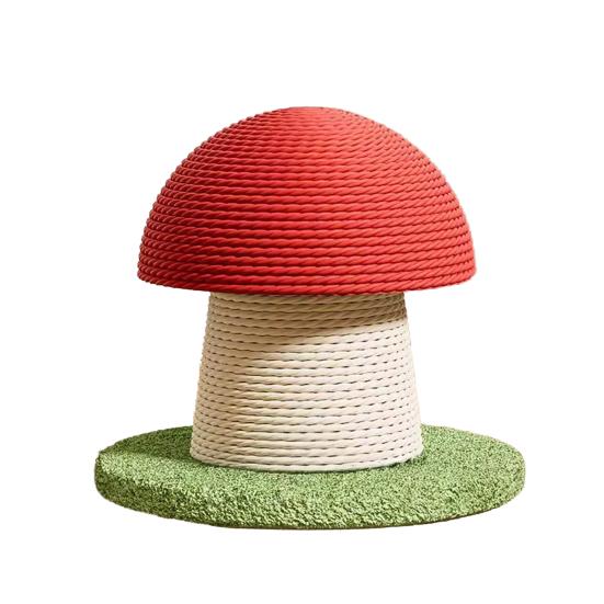 Grzybowy drapak dla kota Sznur sizalowy Grzybowy drapak dla kota Interaktywne pionowe drzewko do wspinaczki i zabawka do drapania dla kociąt domowych i kotów dorosłych