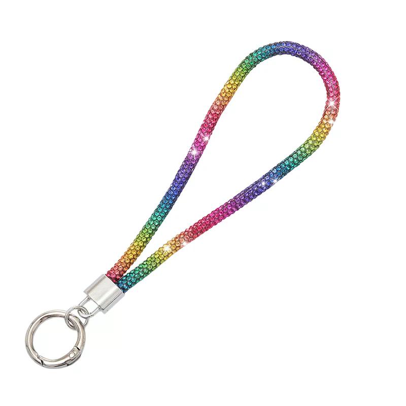 Luxury Mobile Phone Crystal Wrist Straps Glitter Rhinestone Phone Lanyard Keychain Hanging Anti-lost Rope