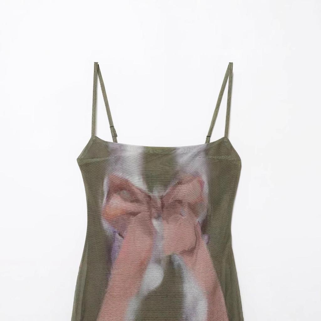 2025 Spring Women's European & American Style Slimming French Bow Short Dress